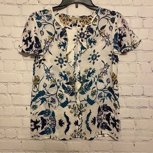 Lucky Brand Women’s Blouse XS Floral Print.